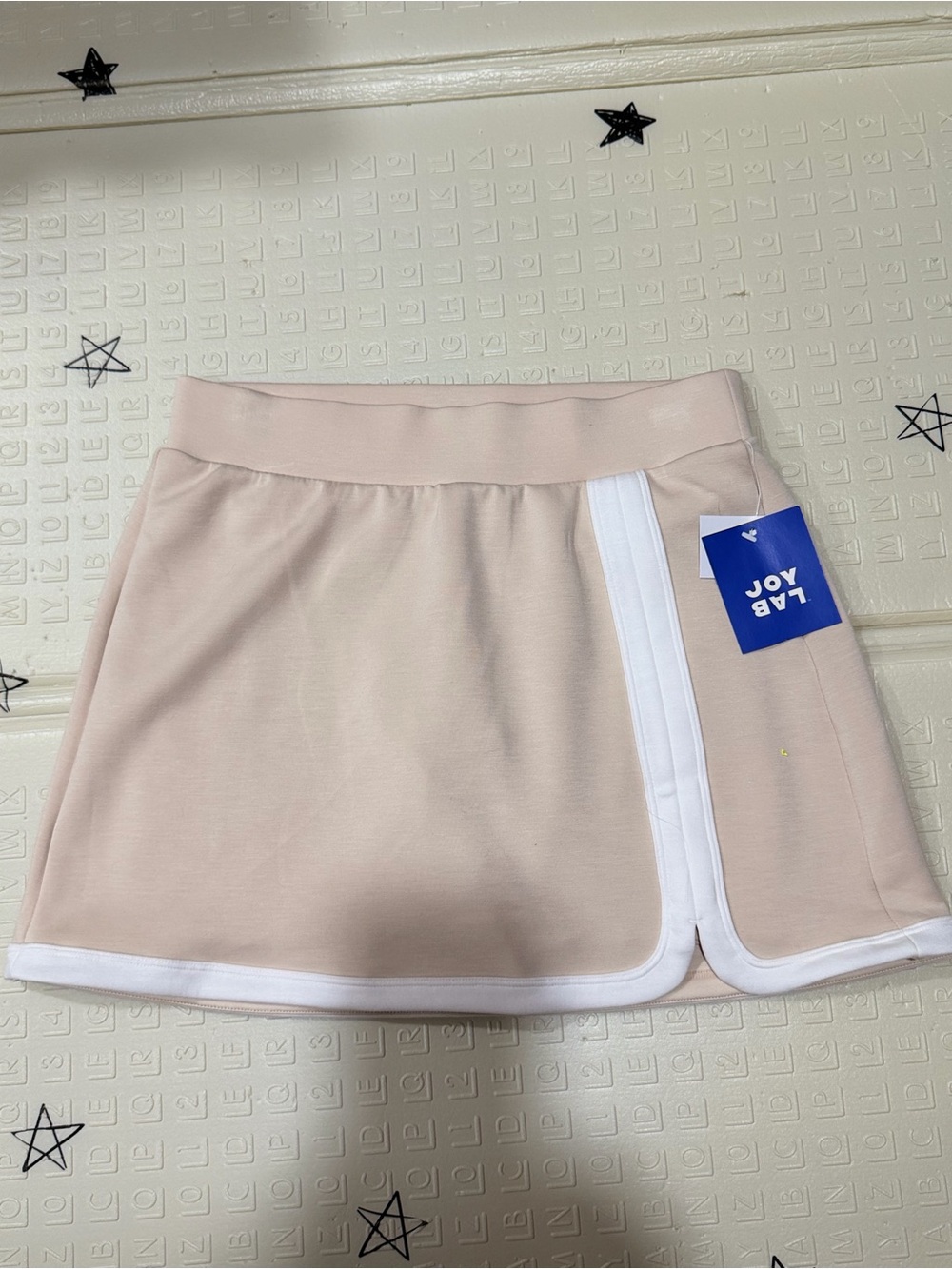 JoyLab Blush Pink Athletic Skort with White Trim